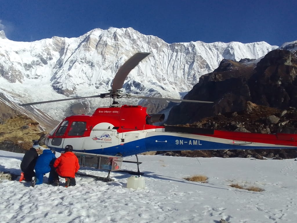 Annapurna Base Camp Heli Return Trek